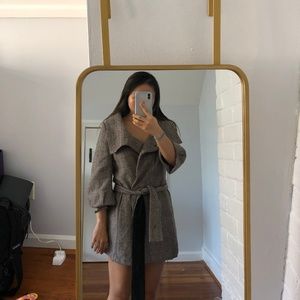 Stylish Brown Pea Coat (XS)